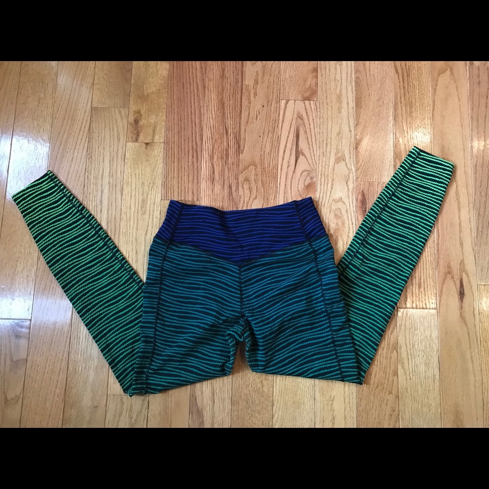 Nike ombré blue/green running tights/leggings